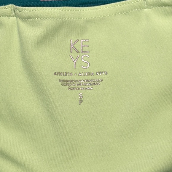 Athleta x Alicia Keys Elation 7/8 Green Crop Leggings size Small - Picture 7 of 11